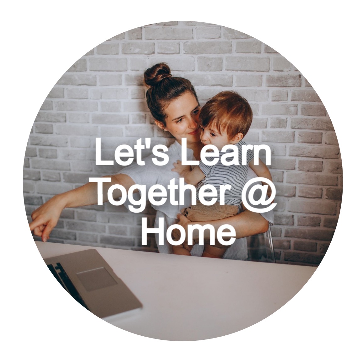 Lets Learn Together At Home button