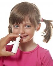 Girl gets flu vaccine up nose