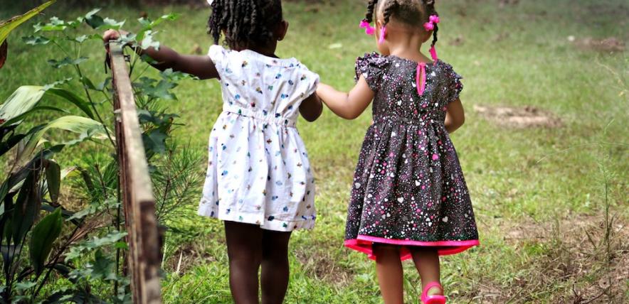 Girls playing together